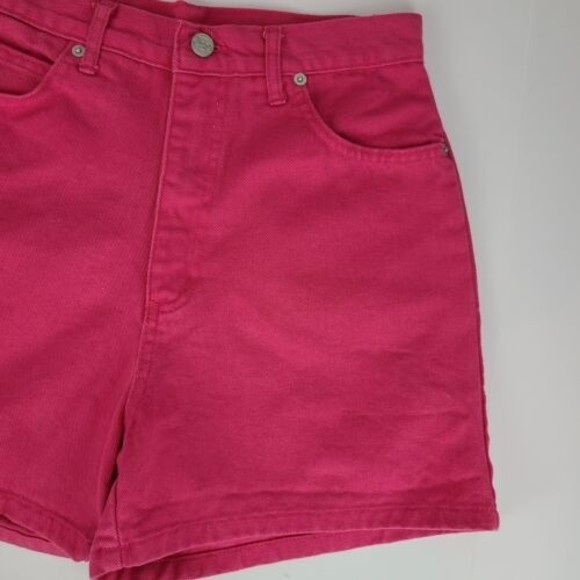 MDM Junior/Women's (9) Pink Denim High Rise 5 pocket Cotton Shorts Barbie - Picture 3 of 8